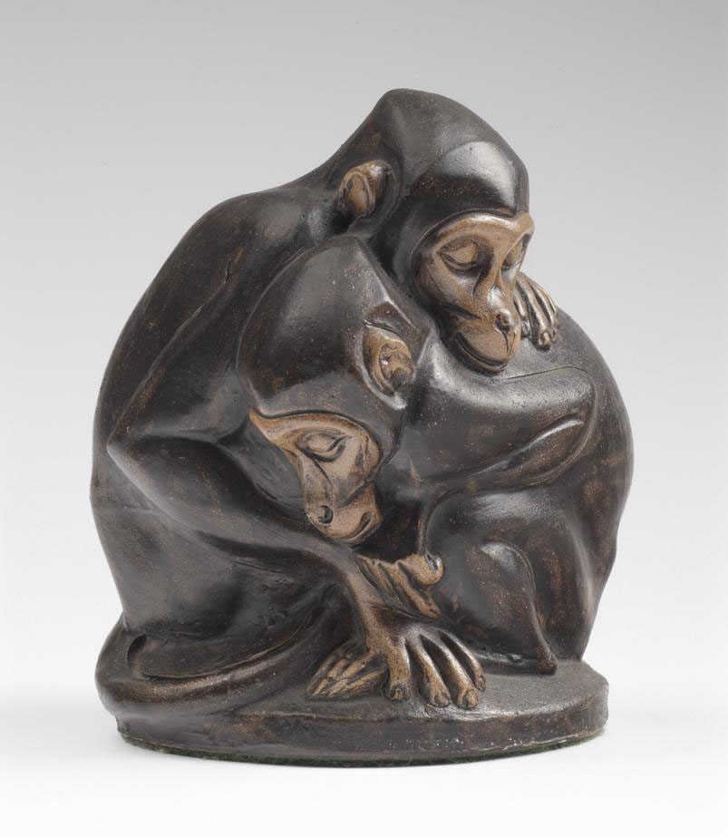 Twee aapjes van Joseph Mendes da Costa (foto: Kröller-Müller Museum)