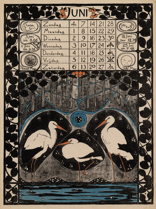 Kalenderplaat Theo Nieuwenhuis collectie Wolfsonian-FIU