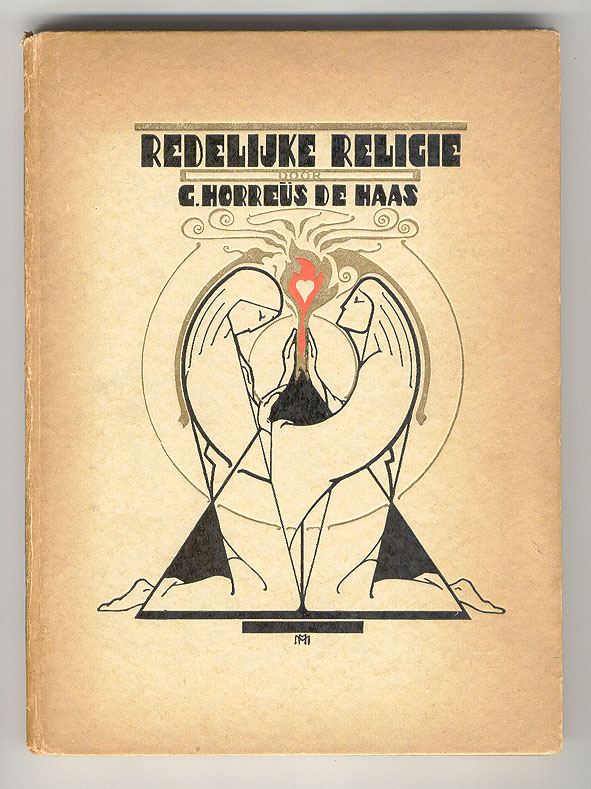 Redelijke religie door G. Horreüs de Haas, bandontwerp: Maarten Meuldijk (1923)