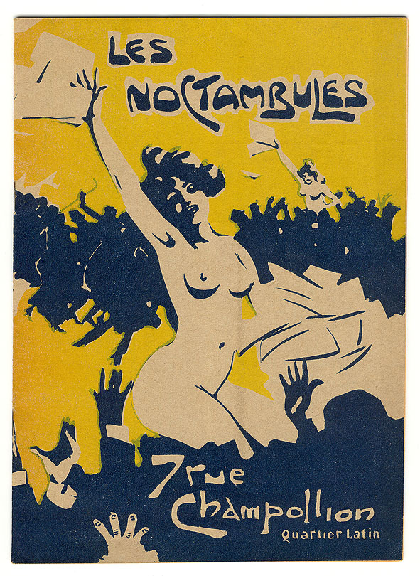 Programmaboekje - Le cabaret artistique 'Les Noctambules', omslagontwerp: Edouard Bernard (ca. 1907)