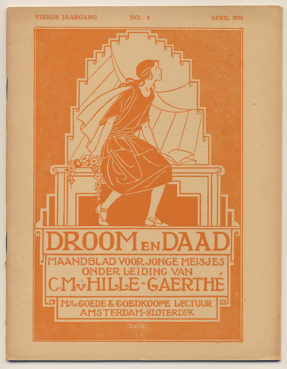 Droom en daad - 'Maandblad voor jonge meisjes', omslagontwerp: Bernardina Midderigh-Bokhorst (1926)