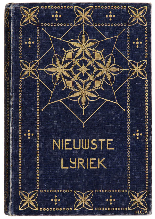 Nieuwste Nederlandsche Lyriek bandontwerp Henri Cornelis Verkruijsen 1910