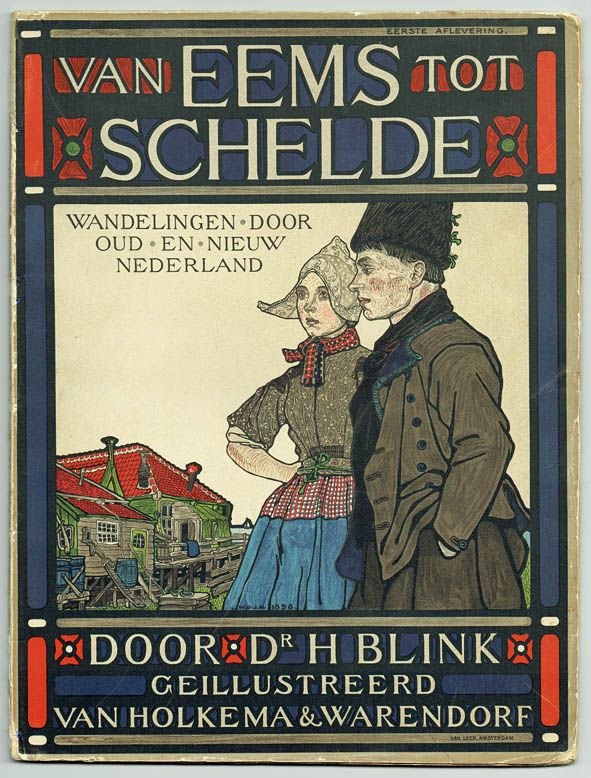 Van Eems tot Schelde - Wandelingen door oud en nieuw Nederland, omslagontwerp: Wijnand Otto Jan Nieuwenkamp (1902)